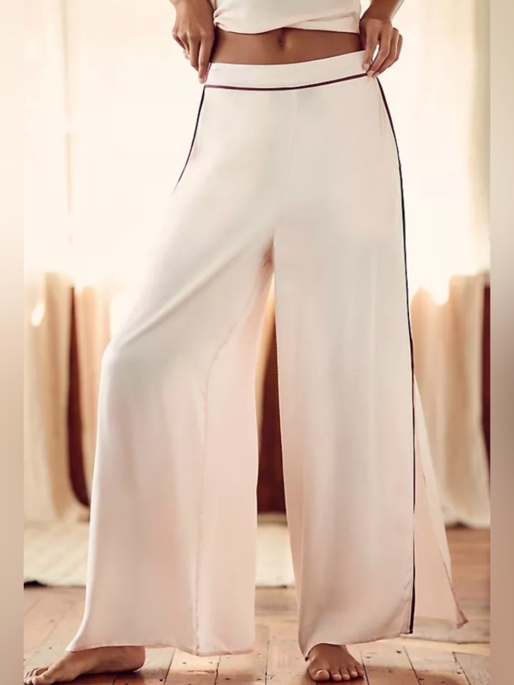 By Anthropologie Contrast Piping Pants Size XS